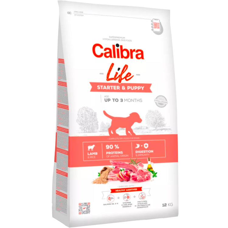 Calibra Dog Life Starter and Puppy Lamb 12kg
