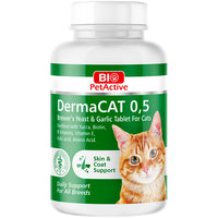 Thumbnail for Bio PetActive Dermacat Garlic & Brewer's Yeast Tablet 0.5 150tabs