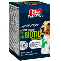 Thumbnail for Bio PetActive Synbioflora Pre+Probiotics for Small Breed Dogs 60chewable tablets