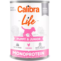 Thumbnail for Calibra Dog Life Can Puppy & Junior Chicken & Rice 400g