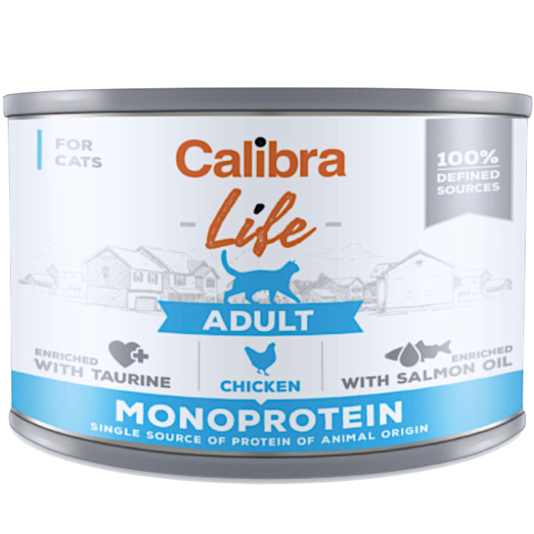 Calibra Cat Life Can Adult Chicken 200g