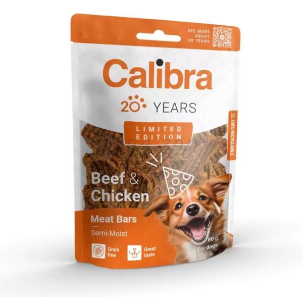 Calibra Dog Limited Edition Beef&Chicken Bars 80g