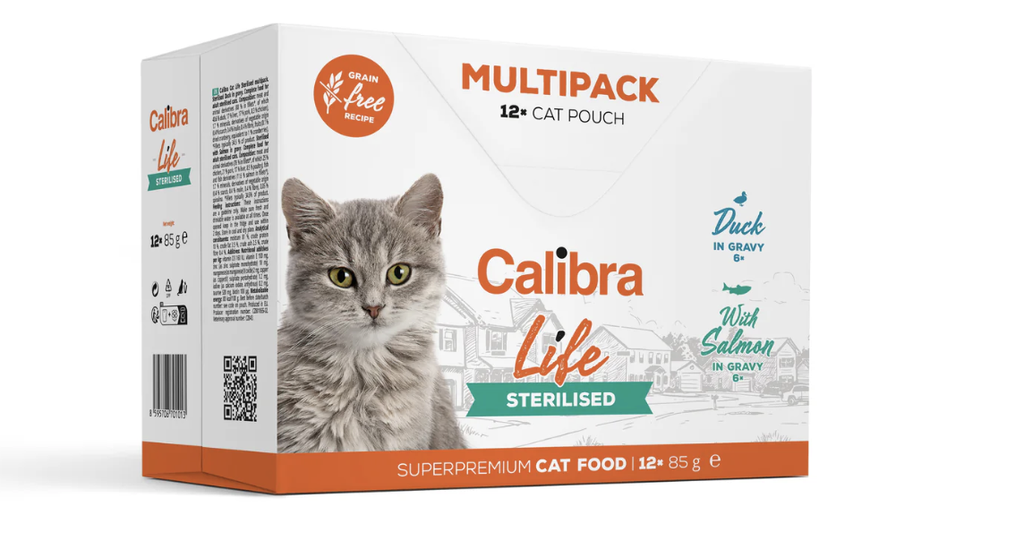 Calibra Cat Life Pouch Sterilised Multipack 12x85g