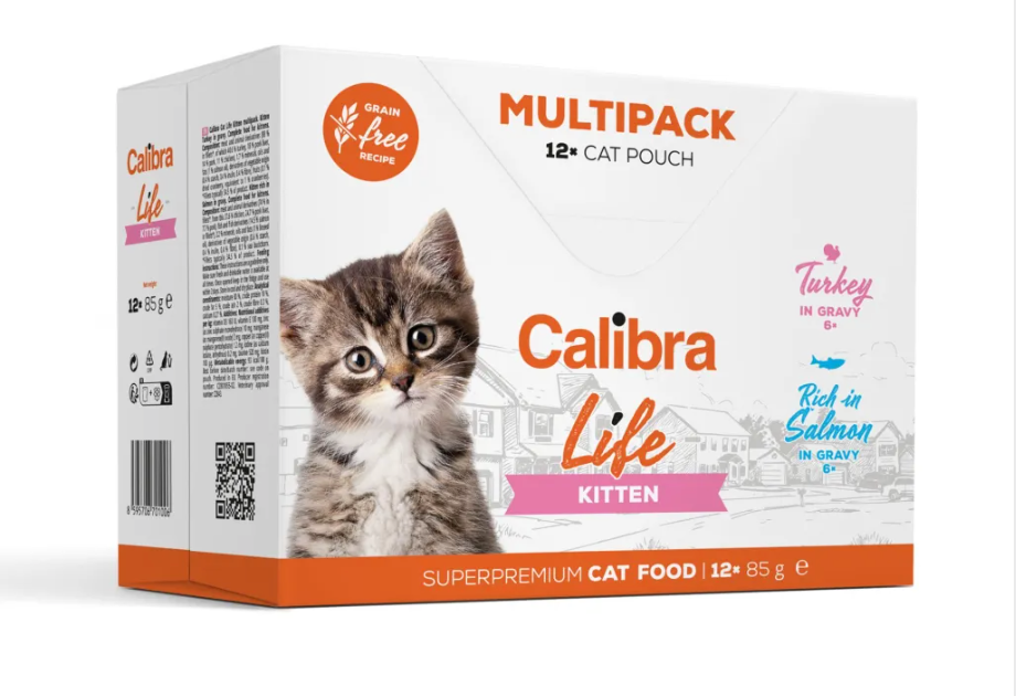 Calibra Cat Life Pouch Kitten Multipack 12x85g
