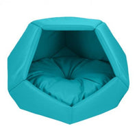 Thumbnail for Empets Cubby House With Cushion Basic (60x60x44cm)[Color - Light Blue, Dimension - 60x60x44cm]