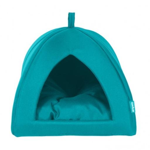Empets Igloo House With Cushion Basic[Dimension - 43x43x35cm]