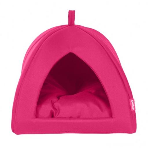 Empets Igloo House With Cushion Basic[Dimension - 43x43x35cm]