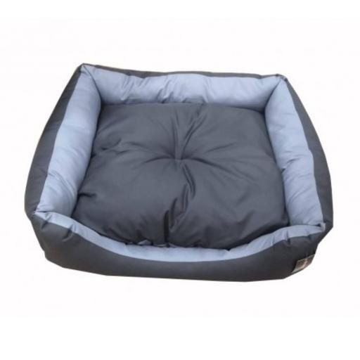 Empets Couch Bed Basic Duo[Dimension - 65x50x18cm, Color - Grey & Dark Brown]