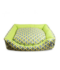 Thumbnail for Empets Couch Bed Modern[Dimension - 100x80x24cm, Texture - Printed Green & Lemon]