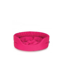 Thumbnail for Empets Oval Bed With Cushion  Basic[Color - Pink, Dimension - 60x51x17cm]