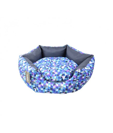 Empets Venus Bed Modern[Dimension - 45x45x19cm, Texture - Printed Dark Blue]