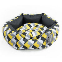Thumbnail for Empets Venus Bed Modern[Dimension - 45x45x19cm, Texture - Printed Black & Yellow]