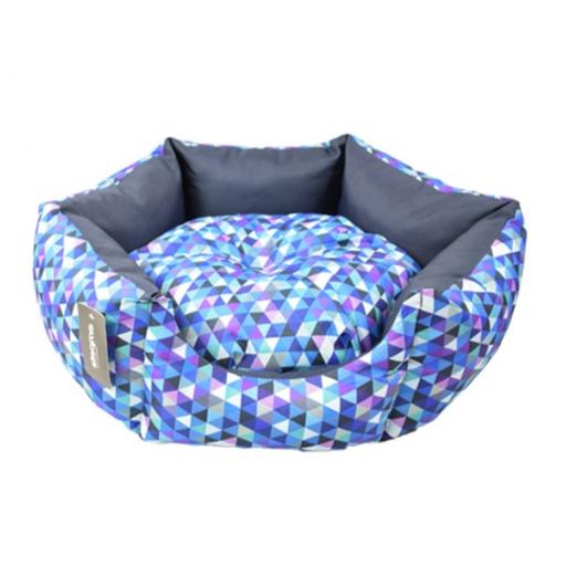 Empets Venus Bed Modern[Dimension - 55x55x20cm, Texture - Printed Dark Blue]