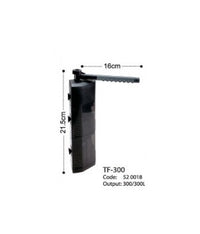 Thumbnail for KW Zone Dophin Aquarium Triangle Internal Filter With Rainbar[Max Output - 320L/H]