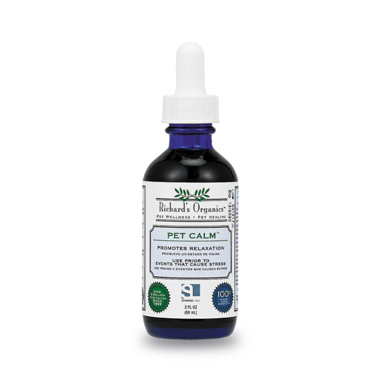Synergy Labs Richard's Organics Pet Calm (Clamshell Packaging) 2 oz - 59 ml