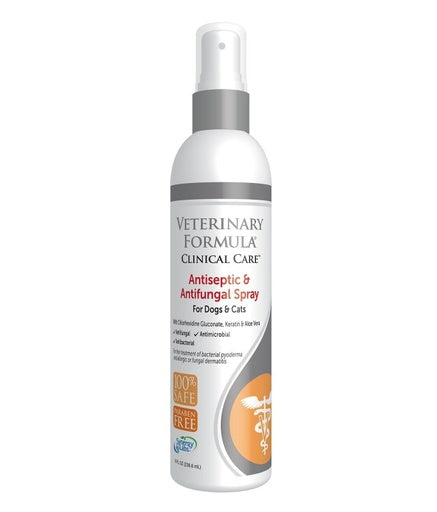 Synergy Labs Veterinary Formula Clinical Care Antiseptic & Antifungal Spray For Dogs & Cats 236ml[Volume - 236ml]