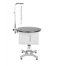 Thumbnail for Shernbao Round Hydraulic Table With Cabinet 70x70x72-86cm