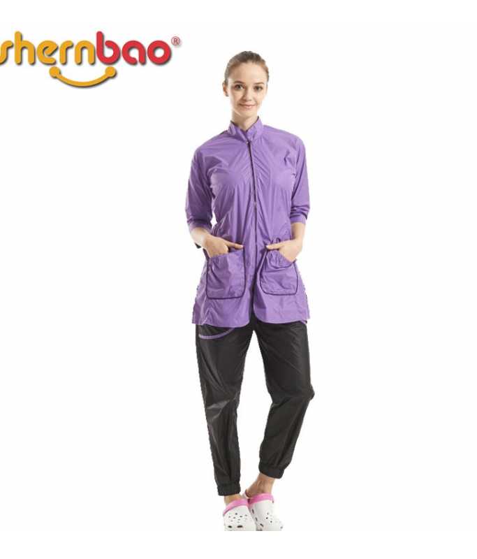 Shernbao Professional Grooming Apparel-GA-06[Color - Purple, Size - M]