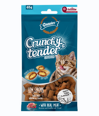 Thumbnail for Gnawlers Crunchy & Tender Cat Treats 65g - Tuna Flavour