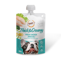 Thumbnail for Gnawlers Thick & Creamy Dog Treat 100g -Chicken & Broccoli [8pcs/case]