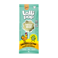 Gnawlers Freeze Dried Lollipop Cat Treat -Chicken & Catnip 4g x15pcs-Vitality & Exercise- [Display Box]