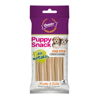 Thumbnail for Gnawlers Star Stick Puppy Snack-Cheese-4pcs/pack-80g
