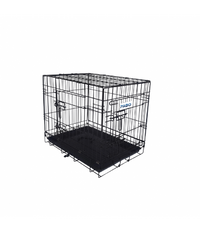 Thumbnail for Pado Double Door Dog Crate with Mesh Floor, 61x44.5x51.5cm