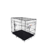 Pado Double Door Dog Crate with Mesh Floor, 61x44.5x51.5cm