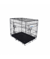 Thumbnail for Pado Double Door Dog Crate with Mesh Floor, 77x49x56.5cm