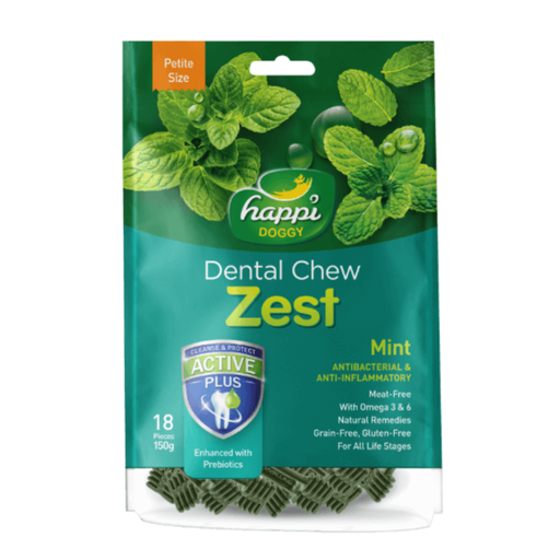 Happi Doggy Dental Chew Zest-Mint-2.5" (18 pieces)-150g