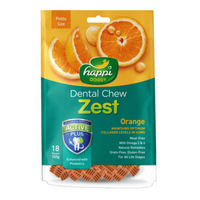 Thumbnail for Happi Doggy Dental Chew Zest-Orange-2.5