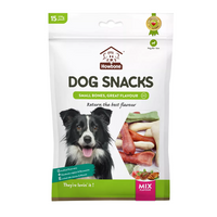 Thumbnail for Howbone Dog Snack - Small Bone Mix Flavour 15pcs/pack (270g)