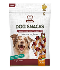 Thumbnail for Howbone Dog Snack -Twist Braid 200g -  Chicken Flavour