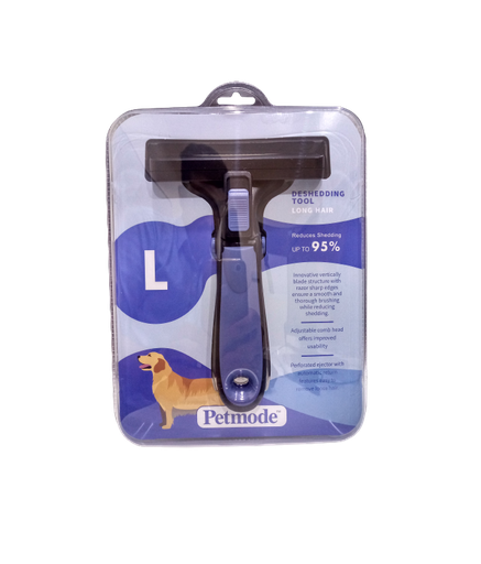 Pet Mode Deshedding Tool for Long Hair Dog[Size - L]