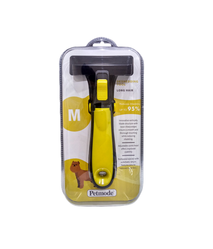 Pet Mode Deshedding Tool for Long Hair Dog[Size - M]