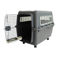 Pet Mode Plastic Transporter 80x56x60cm With Wheels [HC032-L80]-IATA Approved