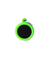 Thumbnail for MY FAMILY CERCHIO ALLUMINIO NERO GOMMA VERDE HUSHTAG