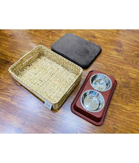 Thumbnail for Catry Basket,Cushion& Bowl Set (40 x 30 x 10cm)