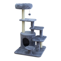 Thumbnail for Catry Cat Tower With Scratcher 59x59x101cm