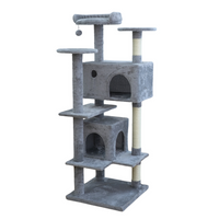 Thumbnail for Catry Cat Tower With Scratcher 48x48x137cm