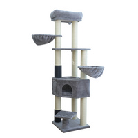 Thumbnail for Catry Cat Tower With Scratcher 50x50x200cm