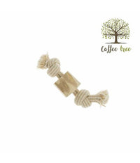 Thumbnail for Imac 2 Knot 20cm Rope and Coffee Plant Wood Dog Toy Small 50g