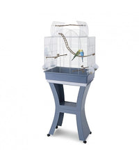 IMAC Matilde Cage for Canaries, Parakeets and Exotic birds[Color - Light blue - White, Size - M, Dimension - 58 x 38 x 71-143cm]