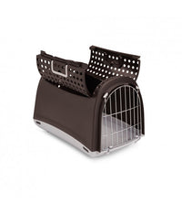 IMAC Linus Cabrio - Carrier For Cats And Dogs[Color - Brown, Dimension - 50 x 32 x 34.5cm]