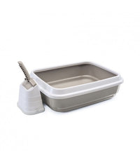 Thumbnail for IMAC Duo Litter Trays for Cats[Color - Grey, Dimension - 59 x 40 x 28cm]