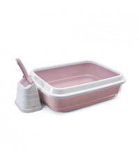Thumbnail for IMAC Duo Litter Trays for Cats[Color - Pink, Dimension - 59 x 40 x 28cm]