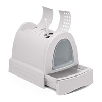 IMAC Zuma Litter Box For Cats - 40 x 56 x 42.5cm[Color - Blue,  Size - M]