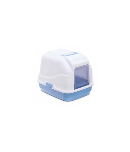 IMAC Cat - Hooded Cat Toilets - 50 x 40 x 40cm[Color - Blue]