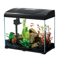 Karis Super White Glass Aquarium PD-395 - [38x23x38.5cm, Color - Black]