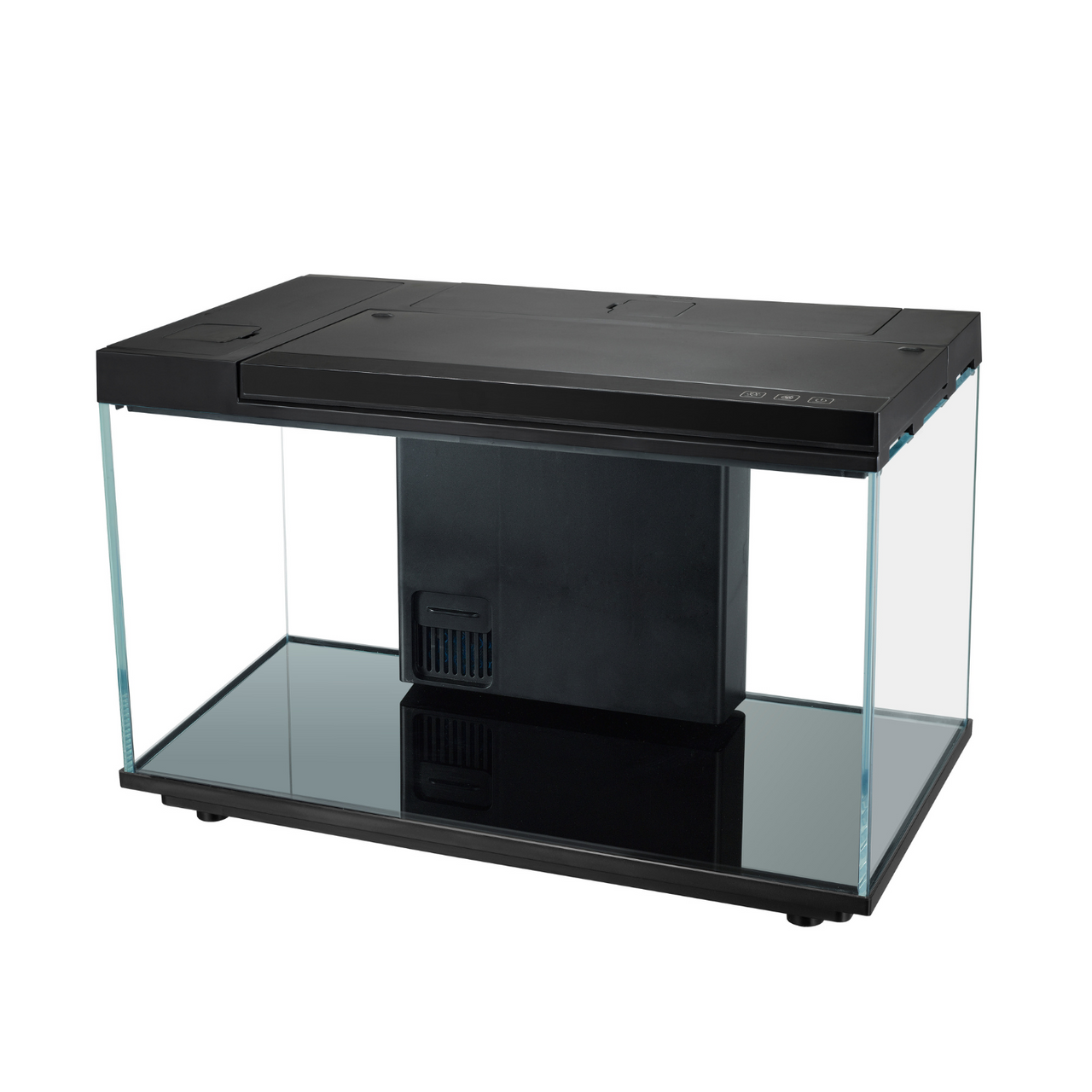 Karis Double Side Filter Stylish Aquarium Set PH-100 -[Volume:20Litre][44x24x29cm]-Black